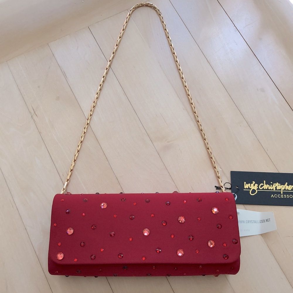 Inge Christopher KRYSTLE Swarovski Silk Clutch($178 on Inge Christopher website) - Picture 5 of 10